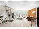 Modern kitchen with stainless steel appliances and white cabinets at 110 Cobalt Dr, Fayetteville, GA 30214