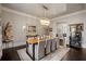 Elegant dining room featuring a large table and statement lighting at 5220 Green Oak Ct, Atlanta, GA 30327