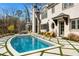 Luxury backyard oasis with a sparkling pool and spacious patio area at 5220 Green Oak Ct, Atlanta, GA 30327