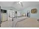 Main bedroom with ensuite bathroom access and neutral color palette at 615 Keeneland Ter, Woodstock, GA 30189