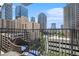 Balcony with outdoor seating and a stunning view of the city skyline at 195 14Th Ne St # 902, Atlanta, GA 30309