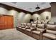A great home theater space features comfortable theater seating and a projector at 195 14Th Ne St # 902, Atlanta, GA 30309
