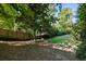 Secluded backyard featuring mature trees and natural privacy hedges at 2220 Edison Ave, Atlanta, GA 30305