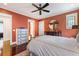 Bedroom with a ceiling fan and built-in dresser at 2220 Edison Ave, Atlanta, GA 30305