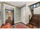 Foyer with hardwood floors, stairs and entryway to other rooms at 2220 Edison Ave, Atlanta, GA 30305