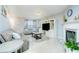 Living room with fireplace and built-in shelving at 30 Springbottom Dr, Lawrenceville, GA 30046