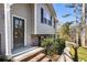 Dark gray front door, brick steps and walkway at 3001 Scott Rd, Marietta, GA 30066