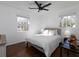 Serene bedroom with queen bed, hardwood floors, and natural light at 6030 Danbury Court, Morrow, GA 30260