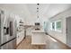 Modern kitchen with stainless steel appliances and an island at 265 Whitaker Nw Cir, Atlanta, GA 30314