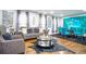 Comfortable living room with modern decor, hardwood floors, and ample seating at 218 Ward Rd, Ellenwood, GA 30294