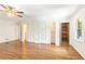 Spacious bedroom with hardwood floors and abundant closet space at 1195 Old Woodbine Rd, Atlanta, GA 30319