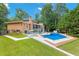 Large inground pool with brick coping and spacious backyard at 1195 Old Woodbine Rd, Atlanta, GA 30319