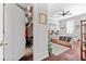 Main bedroom with a large closet and hardwood floors at 4143 N Swann St, Covington, GA 30014