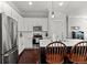 Modern white kitchen with stainless steel appliances at 4143 N Swann St, Covington, GA 30014