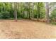 Large backyard with mature trees and a wooden fence at 2711 Glenwood Se Ave, Atlanta, GA 30317