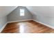 Charming attic bedroom with hardwood floors and sloped ceilings at 2711 Glenwood Se Ave, Atlanta, GA 30317