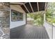 Spacious covered porch with a view of the backyard at 2711 Glenwood Se Ave, Atlanta, GA 30317