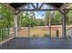 Relaxing covered porch overlooking a wooded backyard at 2711 Glenwood Se Ave, Atlanta, GA 30317