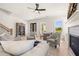 Cozy living room showcasing a fireplace, desk, and comfortable seating at 5247 Flannery Chase Sw, Powder Springs, GA 30127