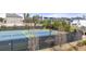 Two community tennis courts and the Kyle Farm signage are shown at 5247 Flannery Chase Sw, Powder Springs, GA 30127