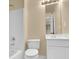 Clean bathroom with single vanity and shower/tub at 1325 Cameron Glen Dr, Marietta, GA 30062