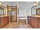 Primary bathroom with a large soaking tub and double vanity at 1325 Cameron Glen Dr, Marietta, GA 30062