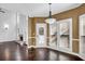 Breakfast room with hardwood floors and access to backyard at 1325 Cameron Glen Dr, Marietta, GA 30062