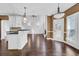 Open concept kitchen with island and views to Gathering room at 1325 Cameron Glen Dr, Marietta, GA 30062