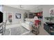 Spacious living room with open floor plan and city views at 400 W Peachtree Nw St # 3611, Atlanta, GA 30308