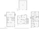 Detailed floor plan showcasing the layout of the home's multiple floors and basement at 749 Scarlet Ne Dr, Kennesaw, GA 30144