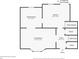 Layout of the first floor featuring a living room, dining room, kitchen, and foyer with staircase at 749 Scarlet Ne Dr, Kennesaw, GA 30144