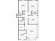 Second-floor layout showcasing four bedrooms, two bathrooms, and ample closet space at 749 Scarlet Ne Dr, Kennesaw, GA 30144