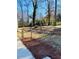 View of the backyard showing a rockery at 2622 Marcia Dr, Lawrenceville, GA 30044