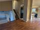 Living room with hardwood floors and staircase at 2304 Hampton Dr, Decatur, GA 30035