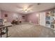 Finished basement office with built-in shelving at 946 Gaithers Rd, Mansfield, GA 30055