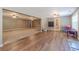 Spacious finished basement with vinyl flooring and a half bath at 946 Gaithers Rd, Mansfield, GA 30055