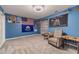 Finished basement room, ideal for a home office or rec room at 946 Gaithers Rd, Mansfield, GA 30055