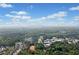 Expansive aerial view of the neighborhood surrounded by lush greenery and trees at 231 Haney Rd, Woodstock, GA 30188