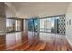 Hardwood floors and expansive windows in living room at 20 10Th Nw St # 2104, Atlanta, GA 30309