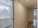 Clean bathroom with white vanity and round mirror at 1707 Boulderview Se Dr, Atlanta, GA 30316