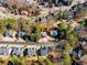 Aerial view of home and surrounding area at 115 Parkside Close, Alpharetta, GA 30022