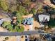 Aerial view showcasing home's curb appeal at 115 Parkside Close, Alpharetta, GA 30022
