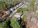 Aerial view showing home's location in neighborhood at 115 Parkside Close, Alpharetta, GA 30022