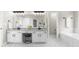 Elegant bathroom with double vanity, granite countertop, and soaking tub at 115 Parkside Close, Alpharetta, GA 30022