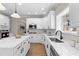 Modern kitchen with white cabinets, quartz countertops, and stainless steel appliances at 115 Parkside Close, Alpharetta, GA 30022