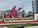 Image displaying the Atlanta Braves stadium signage featuring team logo and nearby buildings at 118 Lucia Se Dr, Smyrna, GA 30082