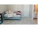 bedroom with twin bed and adjacent bathroom at 9919 Bridgewater Pointe, Villa Rica, GA 30180
