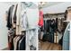 Large walk-in closet with ample hanging space and shelving at 9919 Bridgewater Pointe, Villa Rica, GA 30180