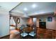 Finished basement game room with a table and chairs and access to other rooms at 4848 Green Forest Nw Ct, Acworth, GA 30102
