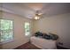 Bright bedroom with ceiling fan, great natural light, and space for a daybed at 4848 Green Forest Nw Ct, Acworth, GA 30102